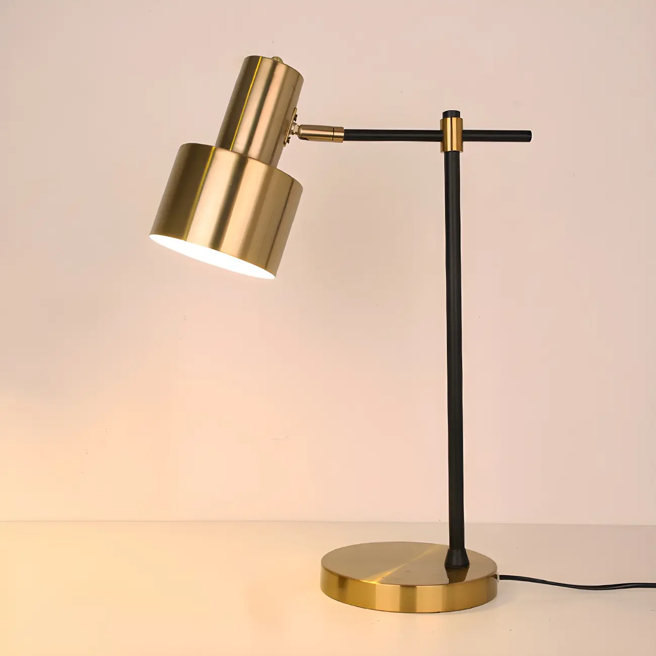 Gold Bell Shade Adujustable LED Kids Lamp for Study Desk Image - 1 | homeyfad