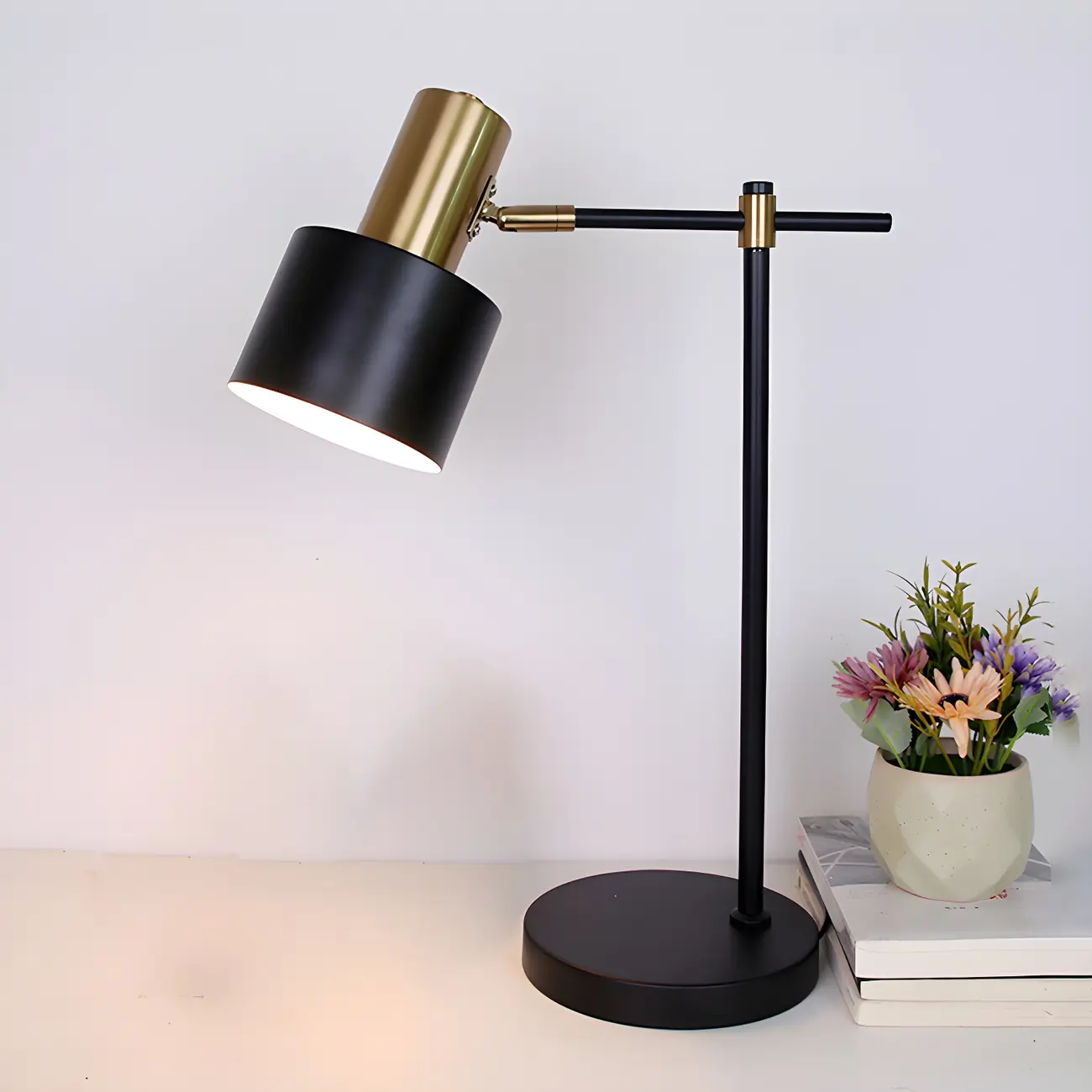 Gold Bell Shade Adujustable LED Kids Lamp for Study Desk Image - 2 | homeyfad