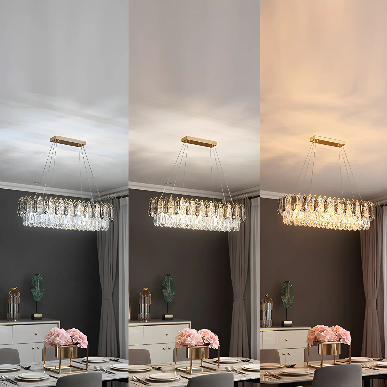 Luxury Brass Crystal Chandelier for Dining Area Image - 5 | homeyfad