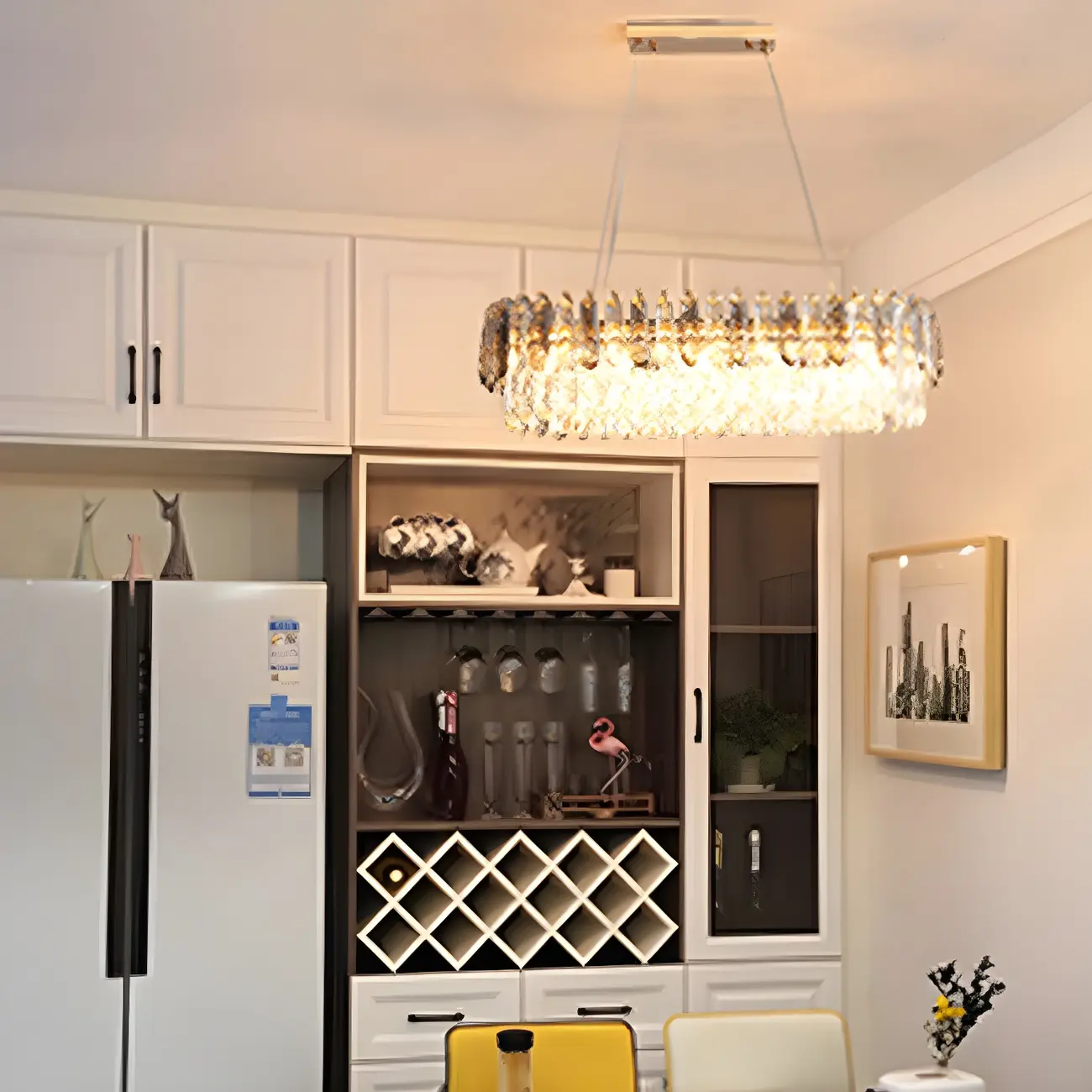 Luxury Brass Crystal Chandelier for Dining Area Image - 13 | homeyfad