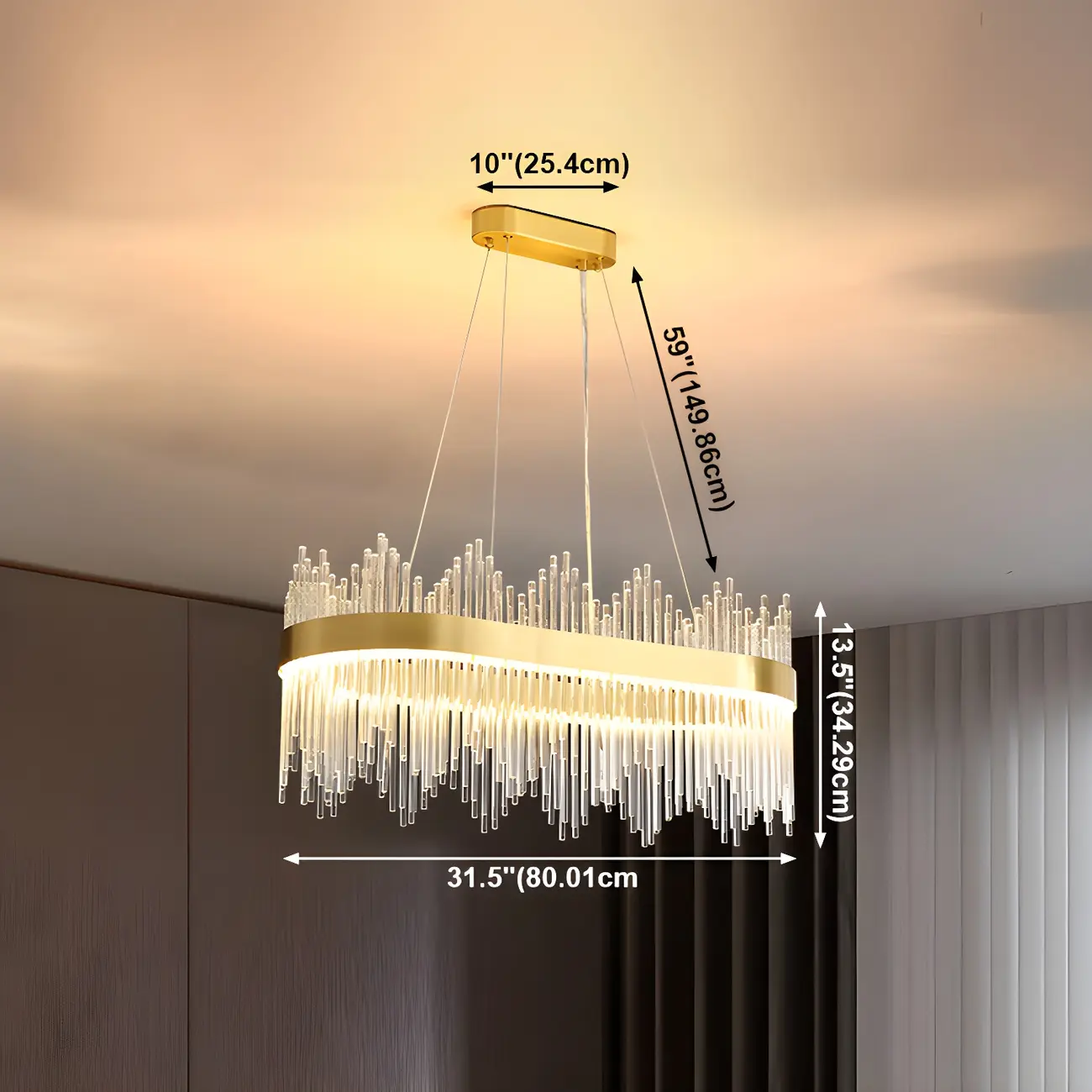 Luxury Brass Crystal Chandelier for Dining Area Image - 16 | homeyfad