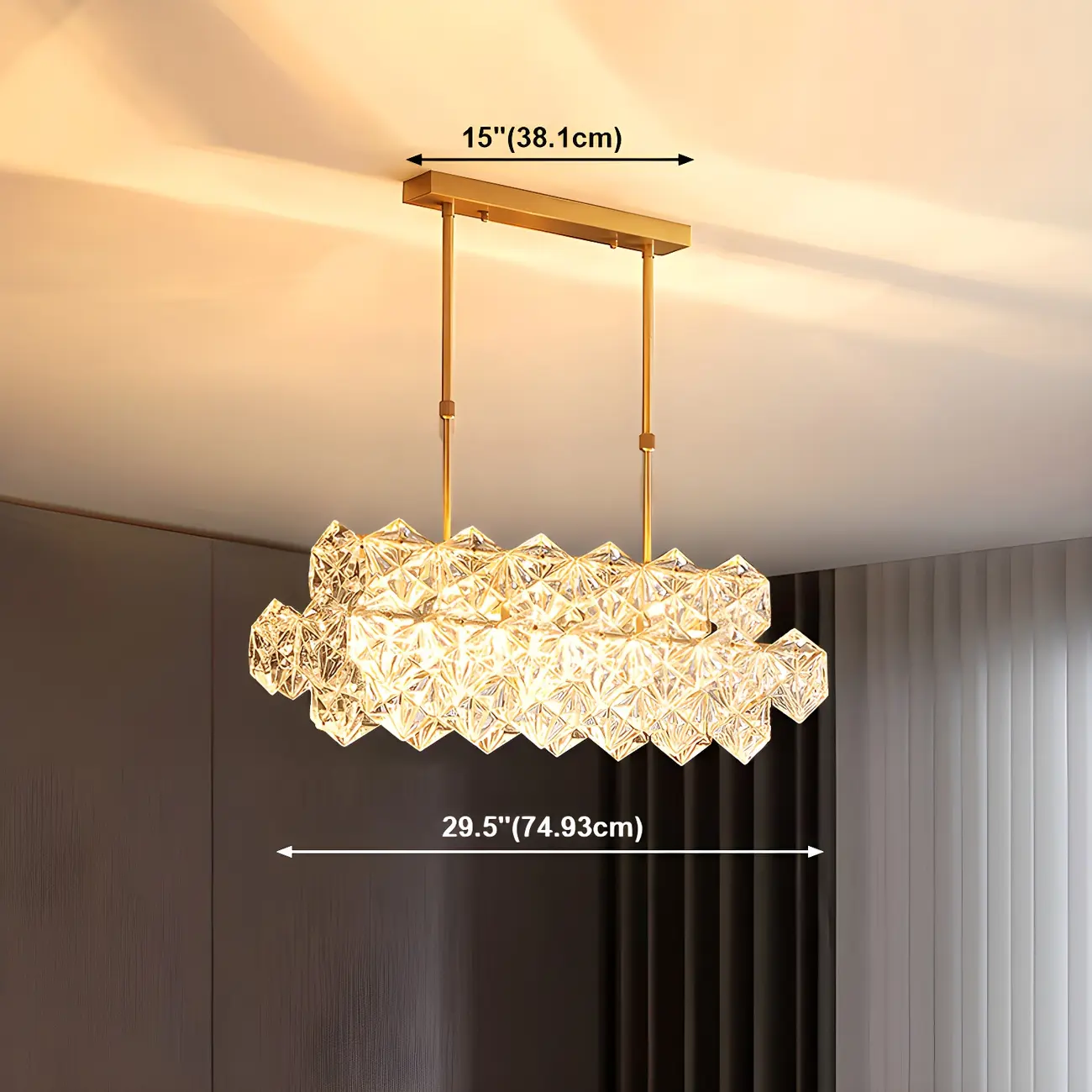 Luxury Brass Crystal Chandelier for Dining Area Image - 19 | homeyfad