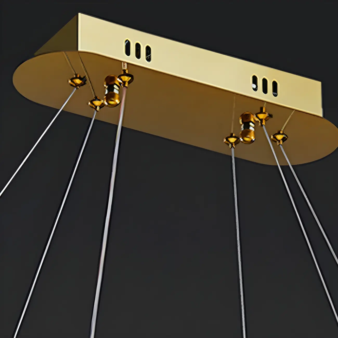 Modern Crystal Oval Dimming Chandelier for Kitchen Image - 11 | homeyfad