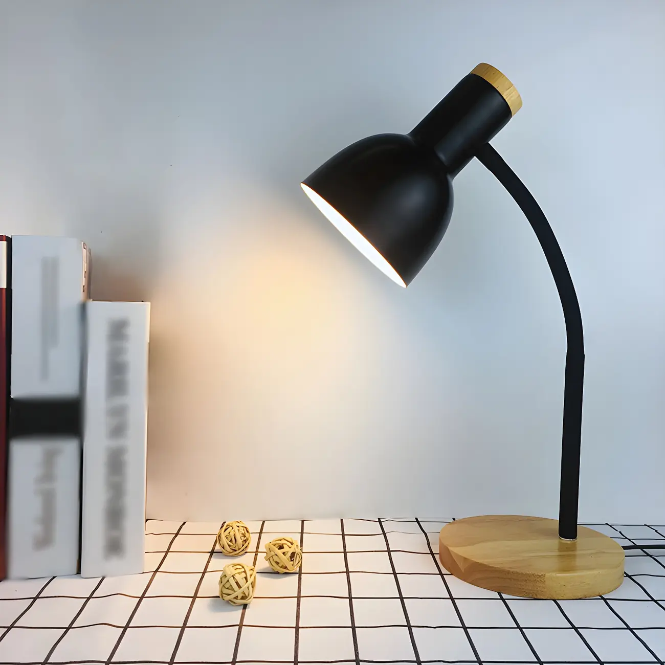 Metal Bell Desk Lamp Modern Adjustable for Bedroom Image - 2 | homeyfad