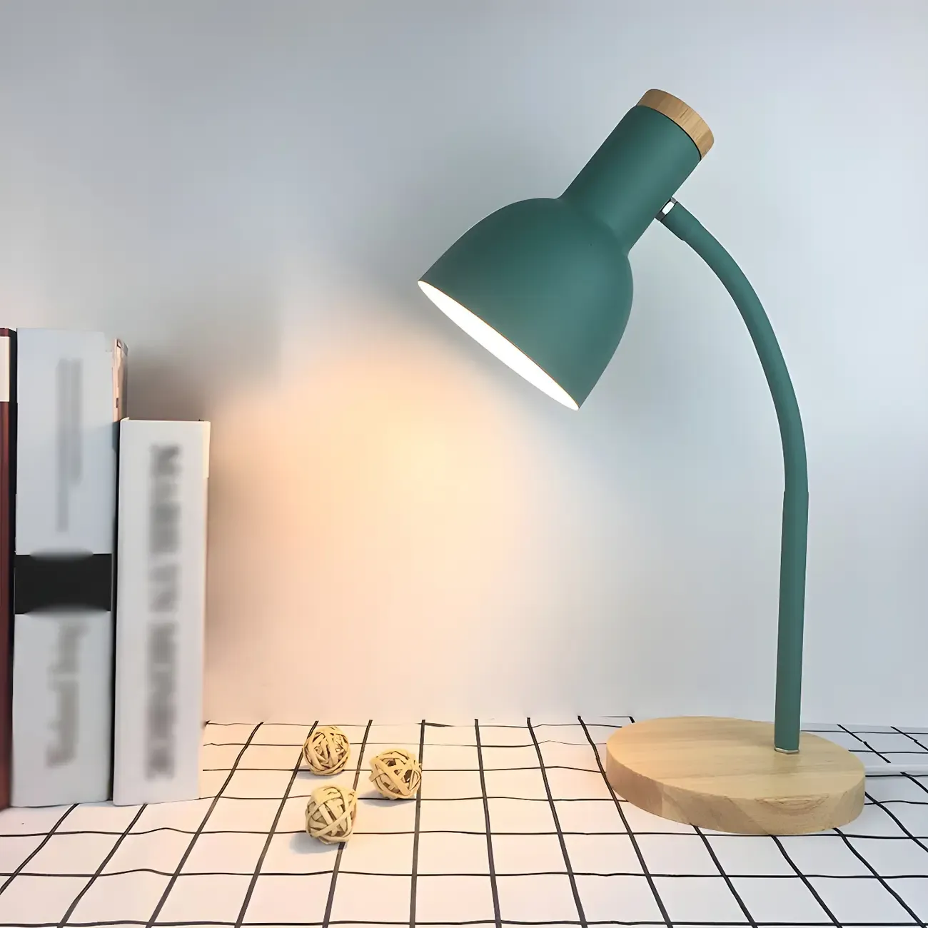 Metal Bell Desk Lamp Modern Adjustable for Bedroom Image - 3