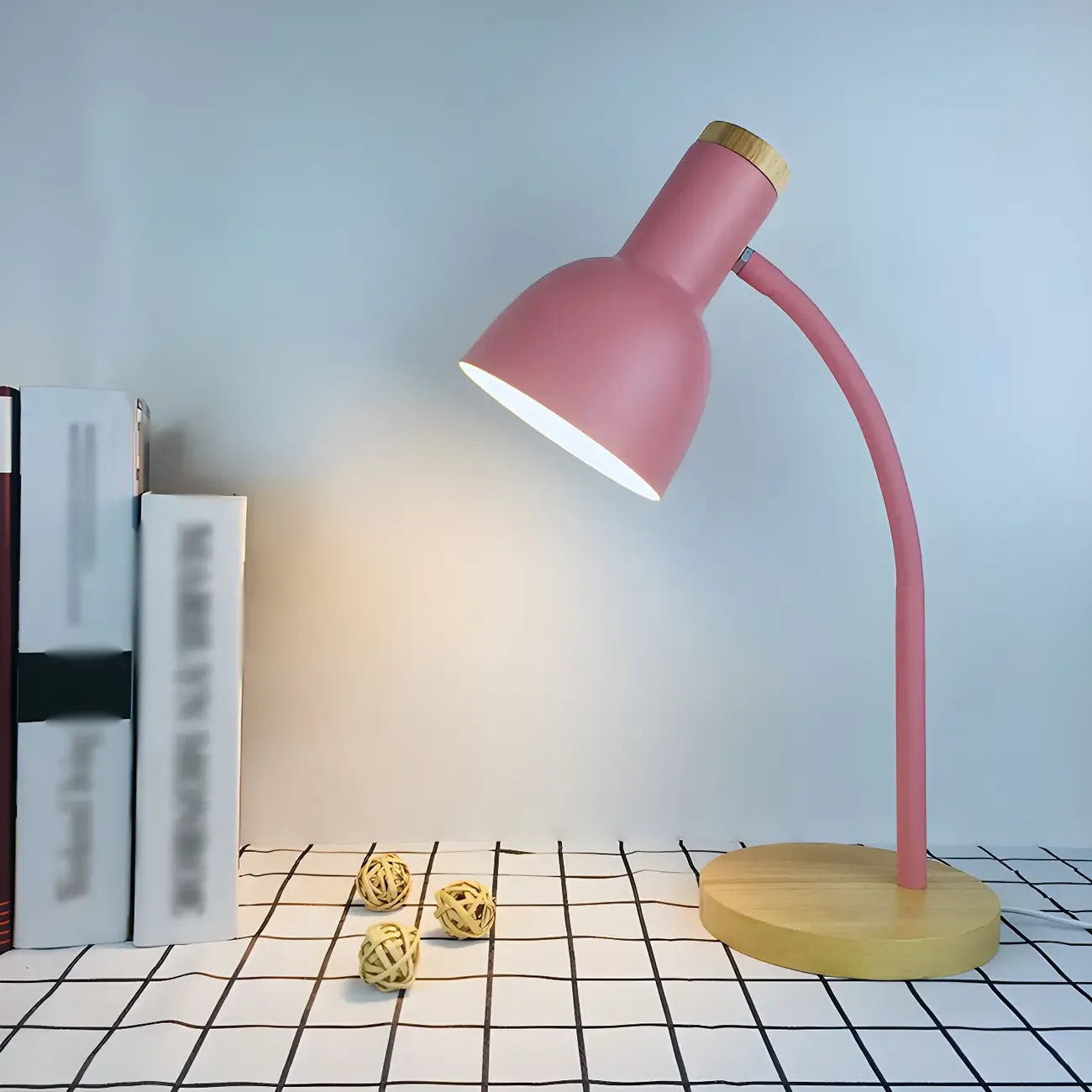 Metal Bell Desk Lamp Modern Adjustable for Bedroom Image - 4