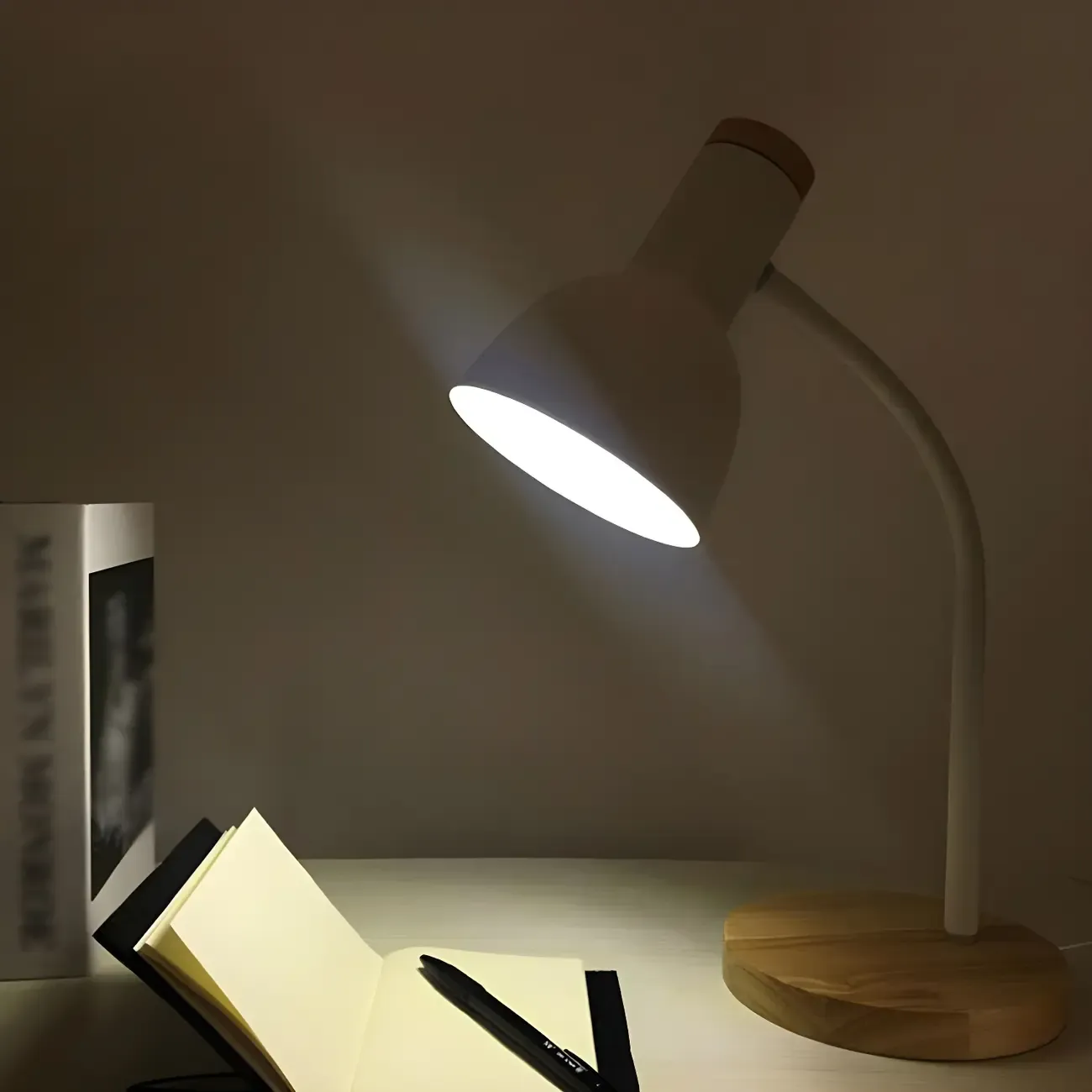 Metal Bell Desk Lamp Modern Adjustable for Bedroom Image - 10