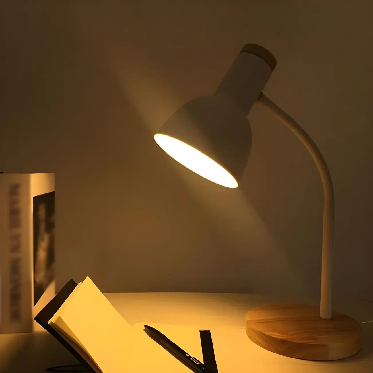 Metal Bell Desk Lamp Modern Adjustable for Bedroom Image - 11