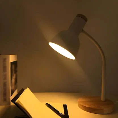 Metal Bell Desk Lamp Modern Adjustable for Bedroom Image - 11