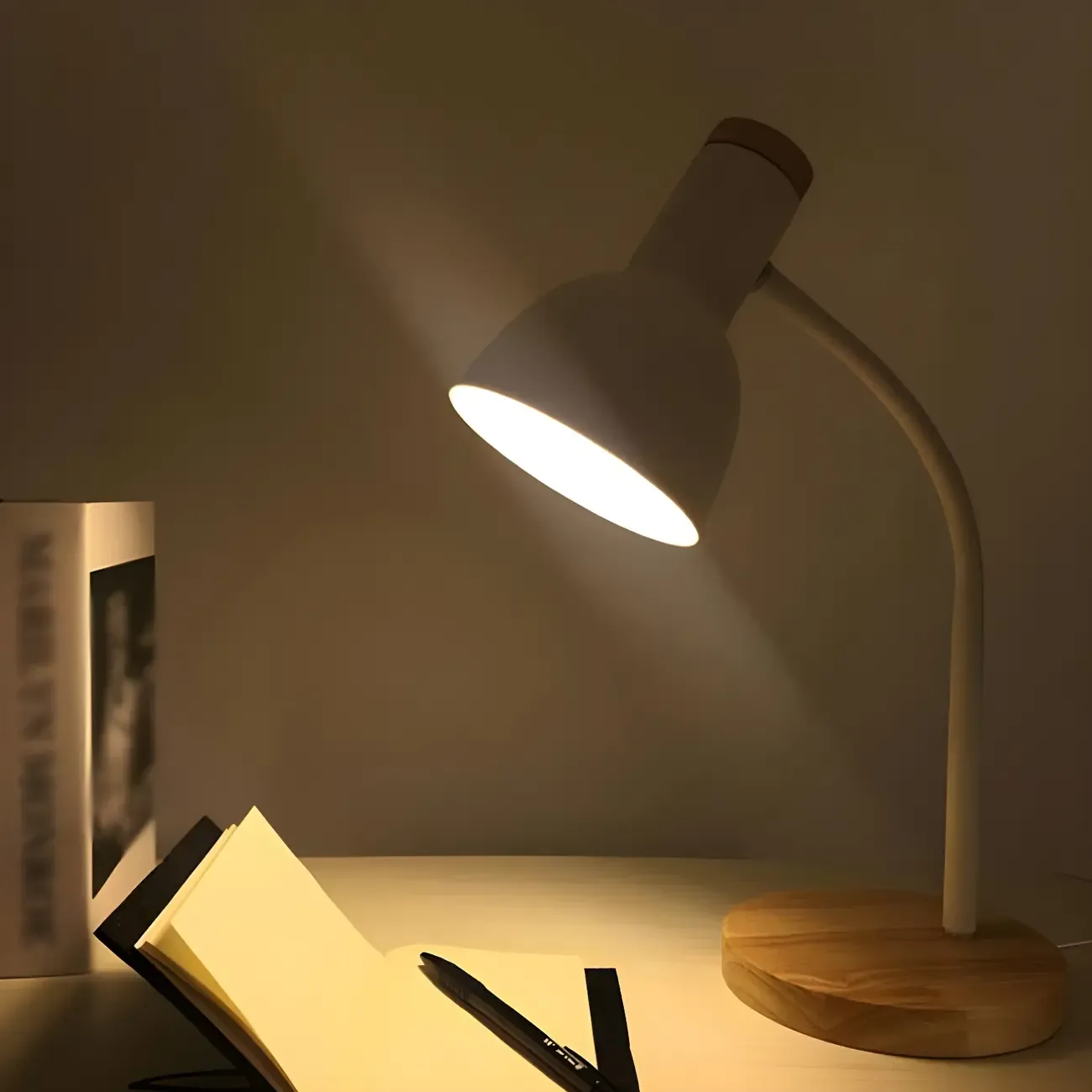 Metal Bell Desk Lamp Modern Adjustable for Bedroom Image - 12