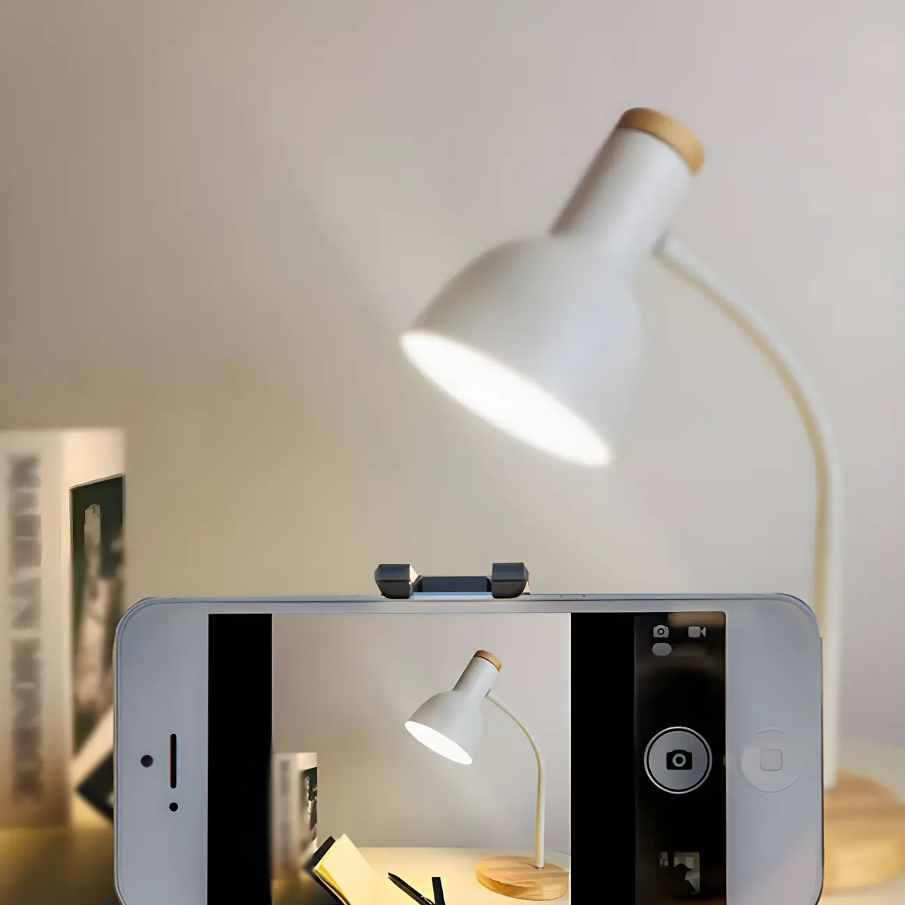 Metal Bell Desk Lamp Modern Adjustable for Bedroom Image - 13 | homeyfad