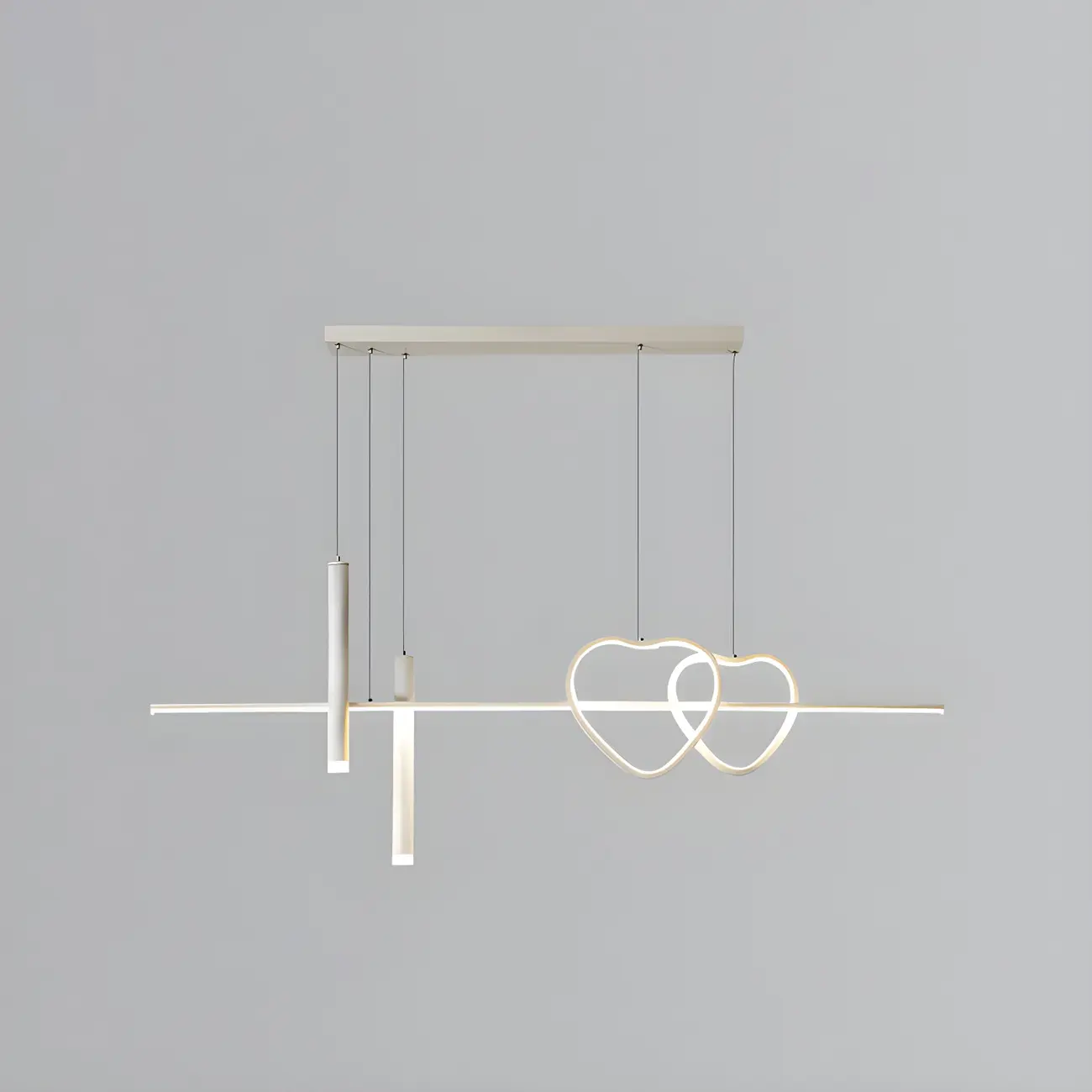 Modern Metal Heart-Shaped Pendant Light for Kitchen Image - 8 | homeyfad