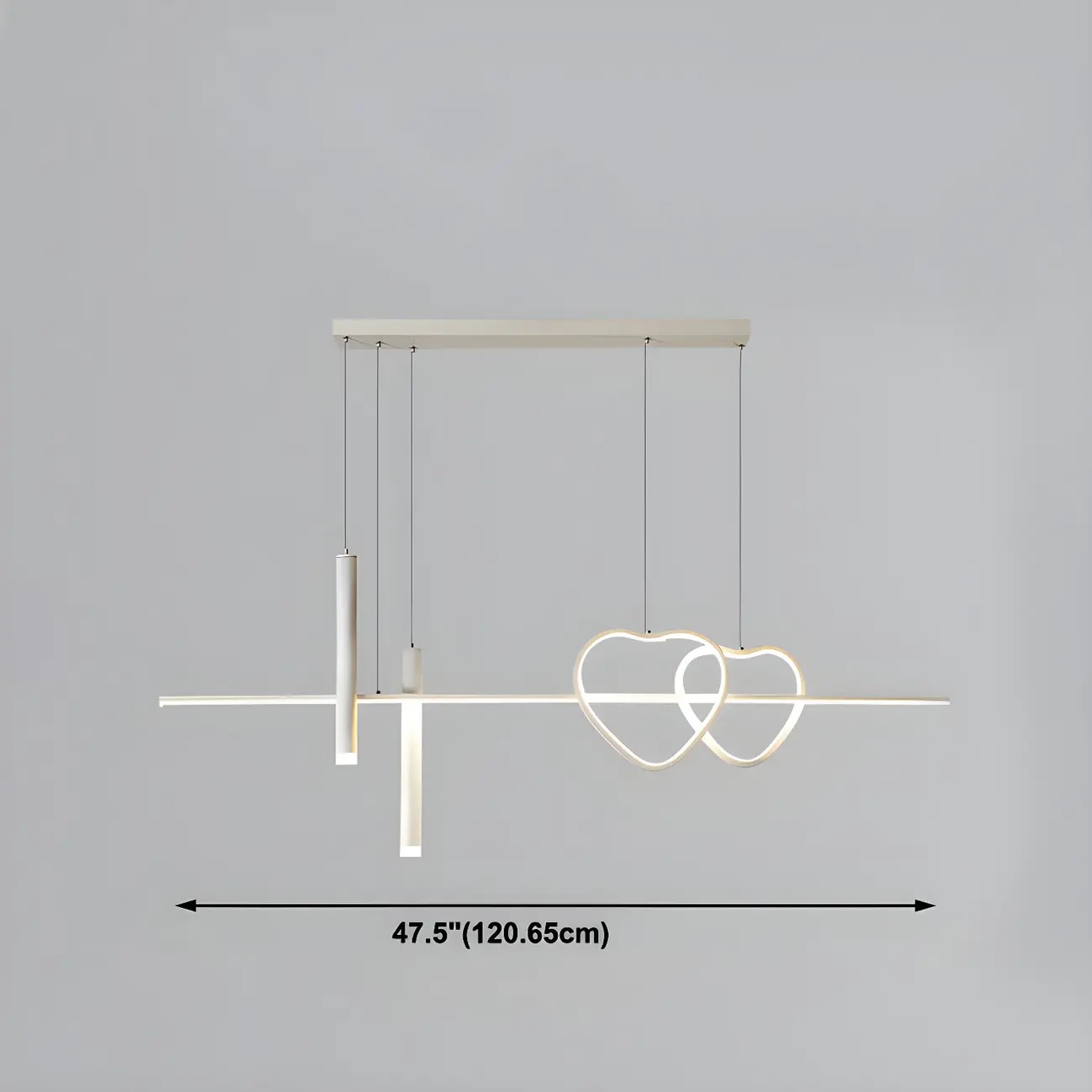 Modern Metal Heart-Shaped Pendant Light for Kitchen Image - 16 | homeyfad