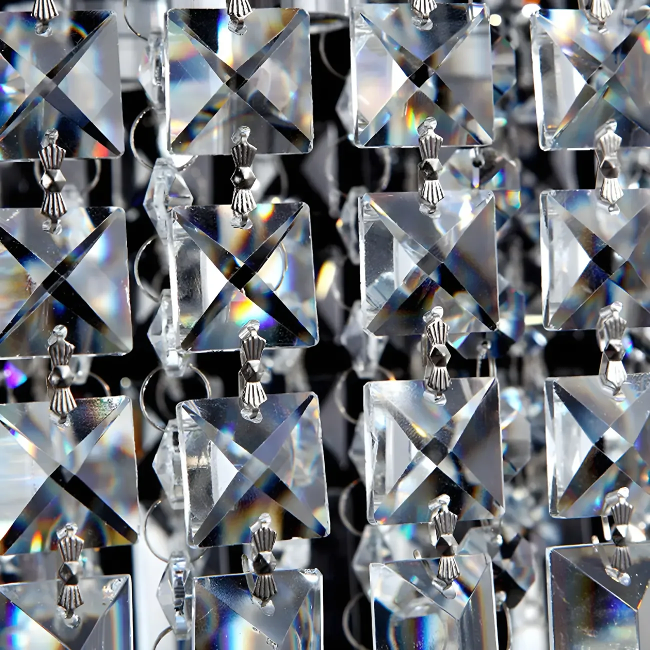 Modish Crystal Rectangle Pendant Chandelier Image - 10