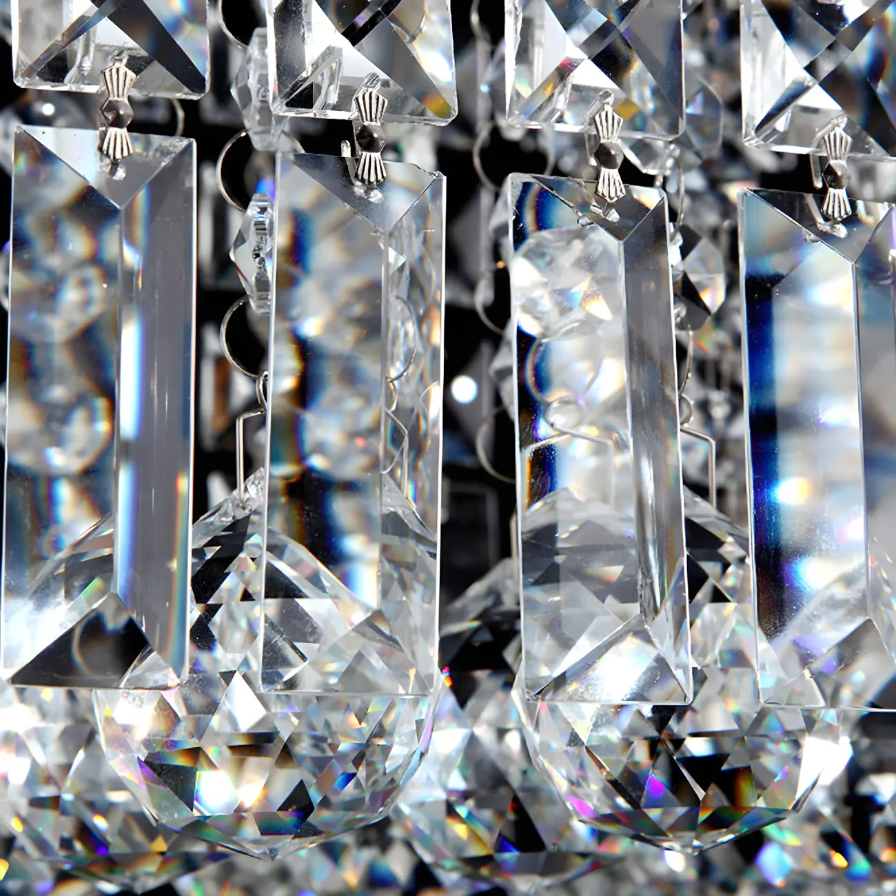 Modish Crystal Rectangle Pendant Chandelier Image - 11 | homeyfad