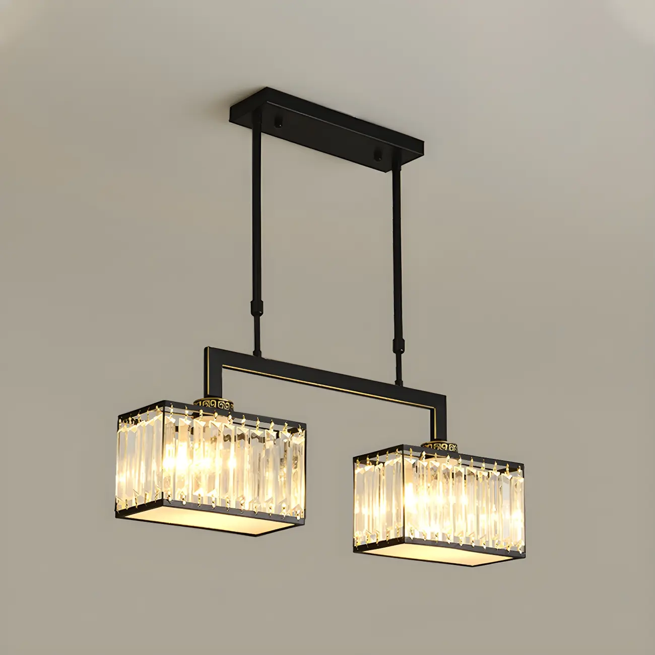  Kitchens Modern Crystal Gold Island Pendant Light Image - 7 | homeyfad