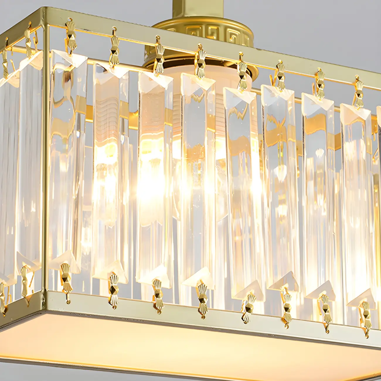  Kitchens Modern Crystal Gold Island Pendant Light Image - 17 | homeyfad