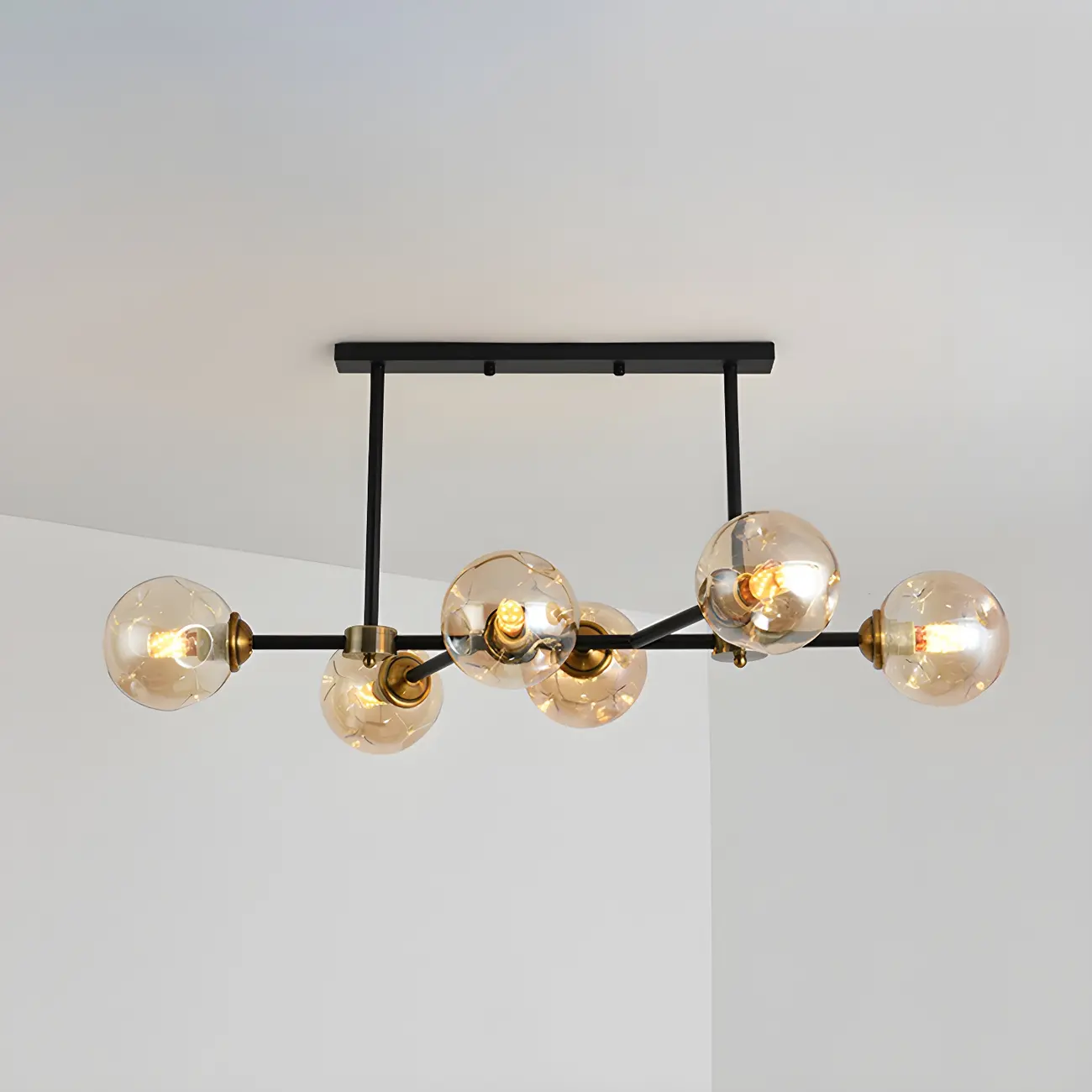 Sputnik Glass Globe Pendant Light for Kitchen Image - 3 | homeyfad