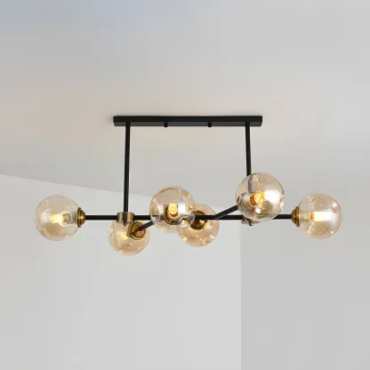 Sputnik Glass Globe Pendant Light for Kitchen Image - 3