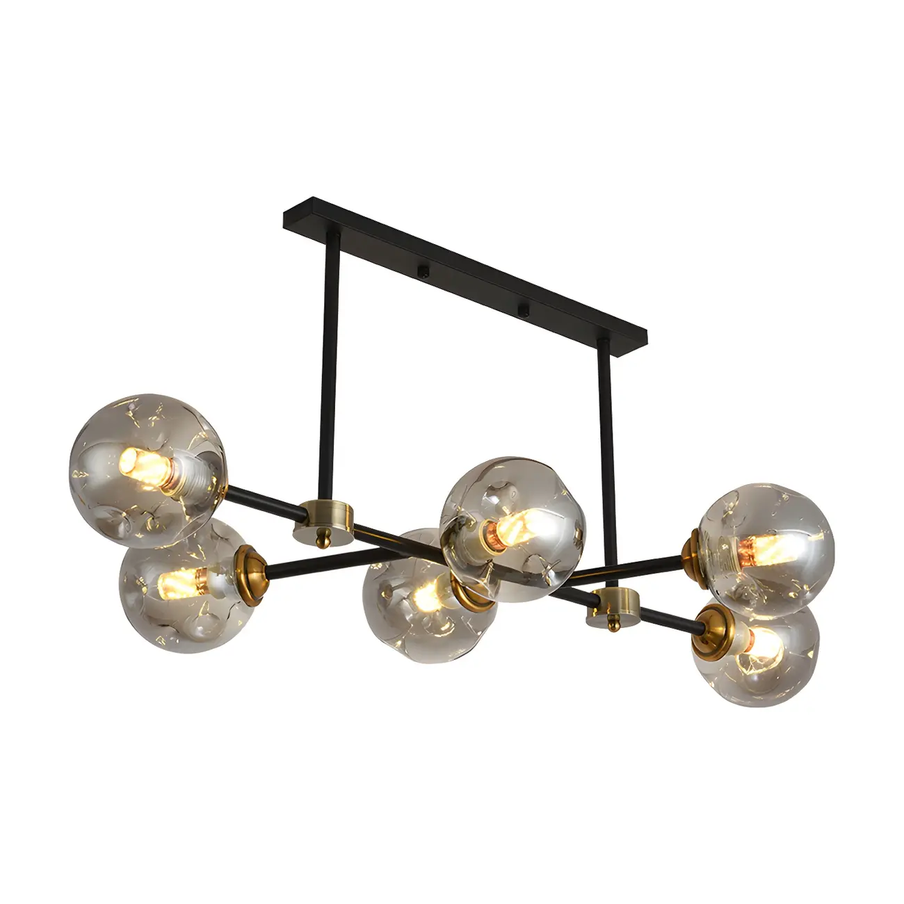 Sputnik Glass Globe Pendant Light for Kitchen Image - 7 | homeyfad