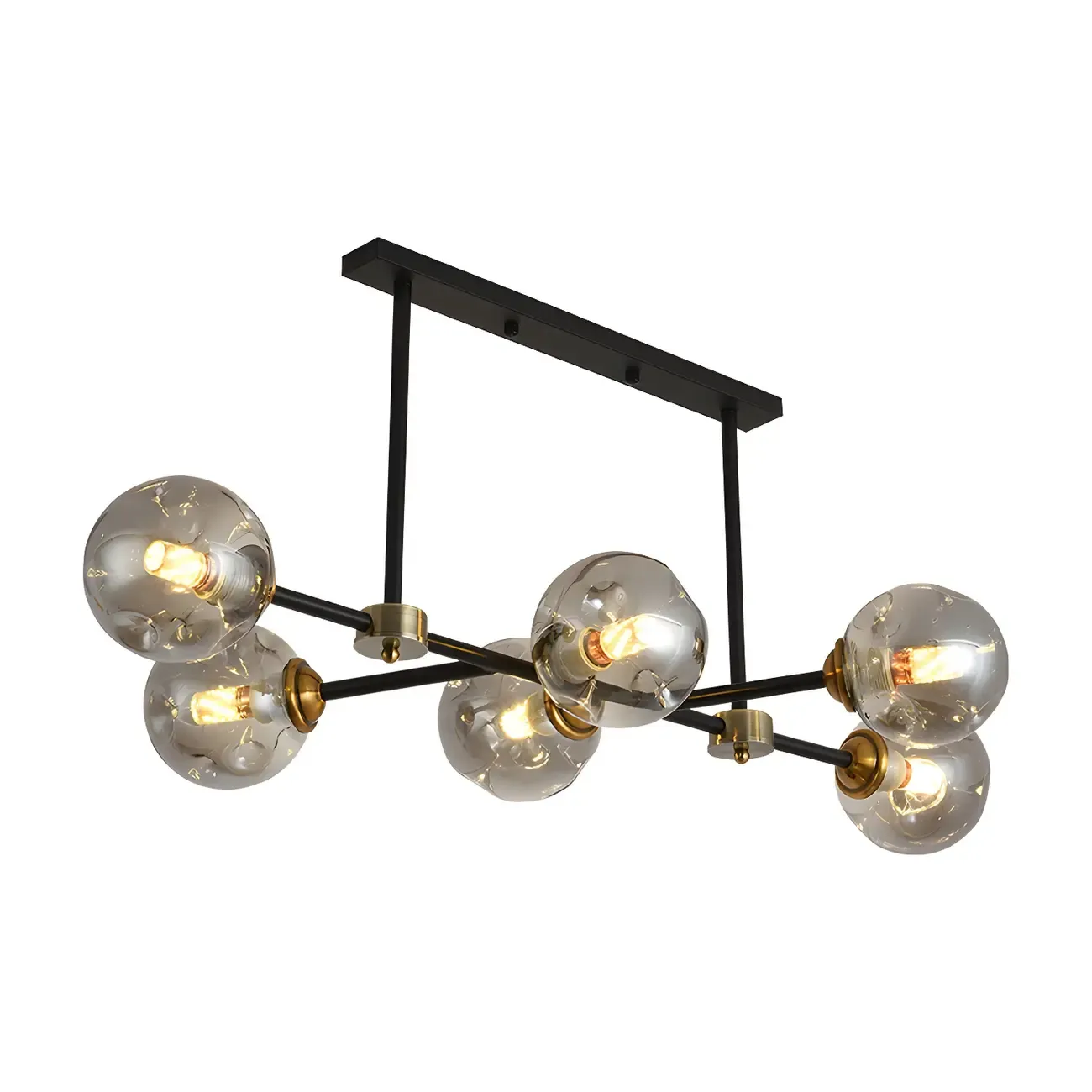 Sputnik Glass Globe Pendant Light for Kitchen Image - 7