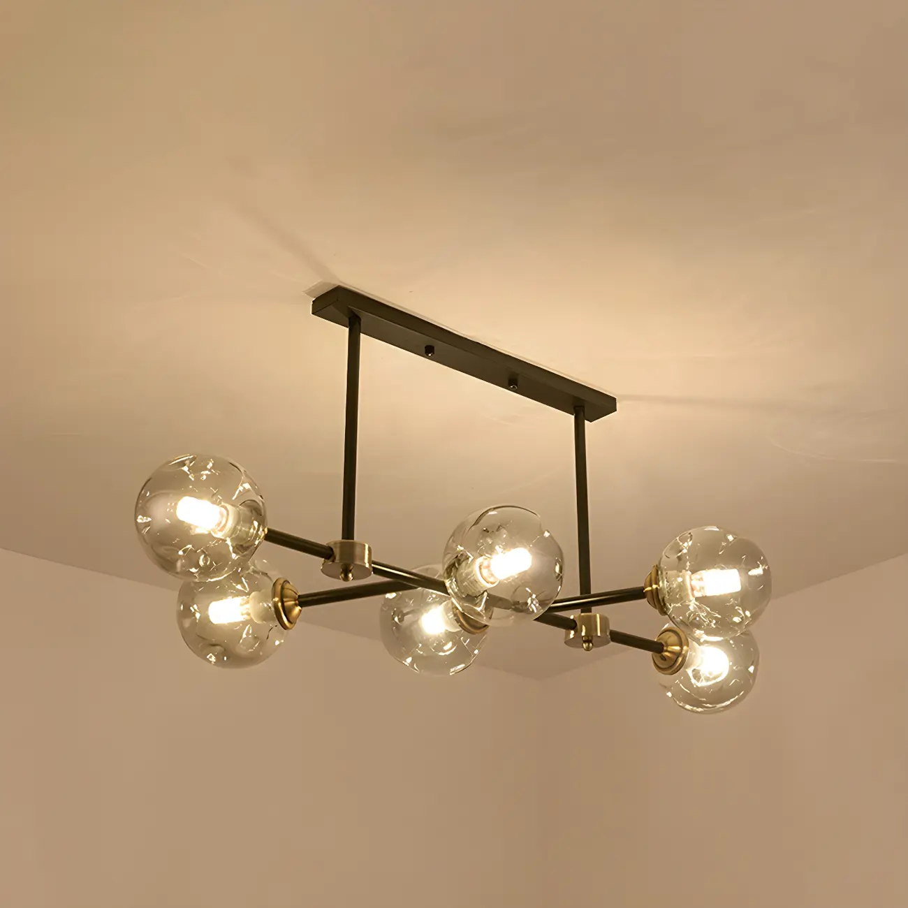 Sputnik Glass Globe Pendant Light for Kitchen Image - 9 | homeyfad