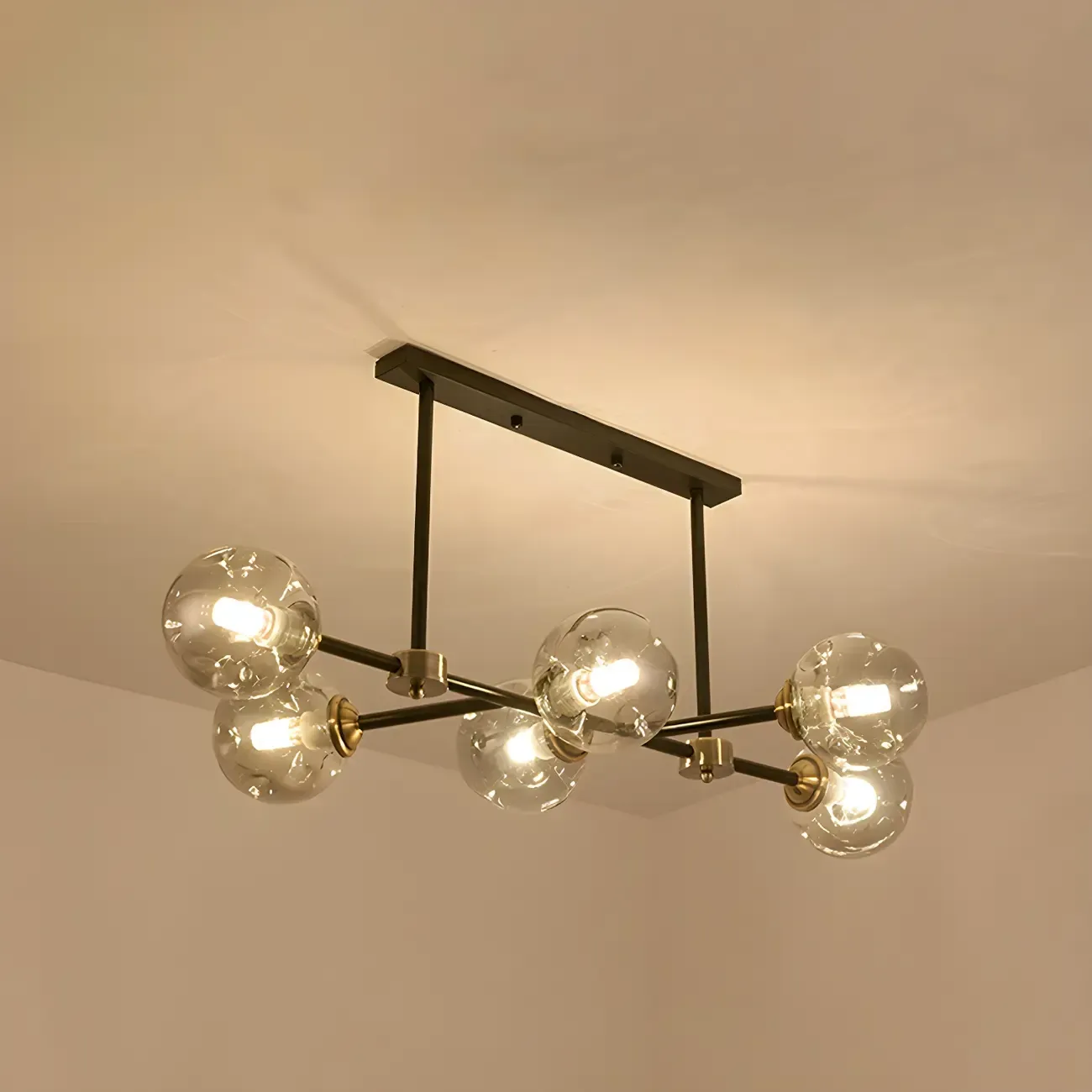 Sputnik Glass Globe Pendant Light for Kitchen Image - 9