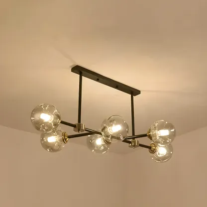 Sputnik Glass Globe Pendant Light for Kitchen Image - 9