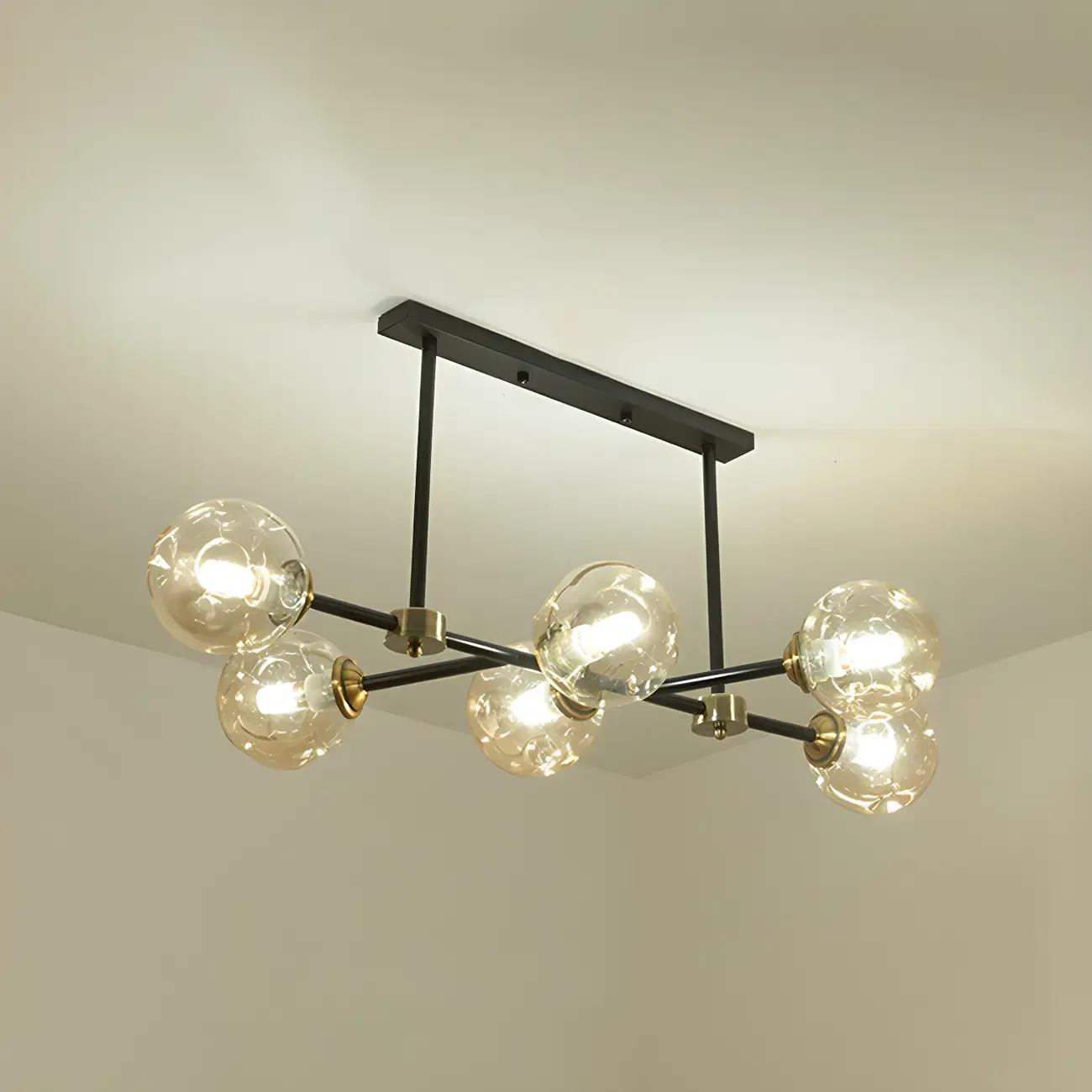 Sputnik Glass Globe Pendant Light for Kitchen Image - 10