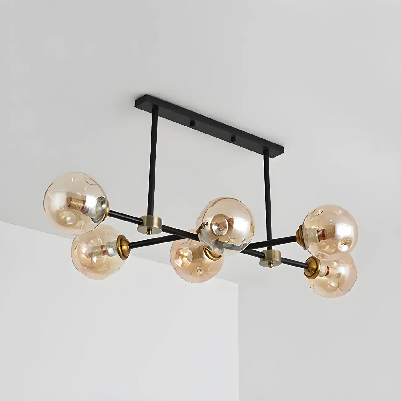 Sputnik Glass Globe Pendant Light for Kitchen Image - 11