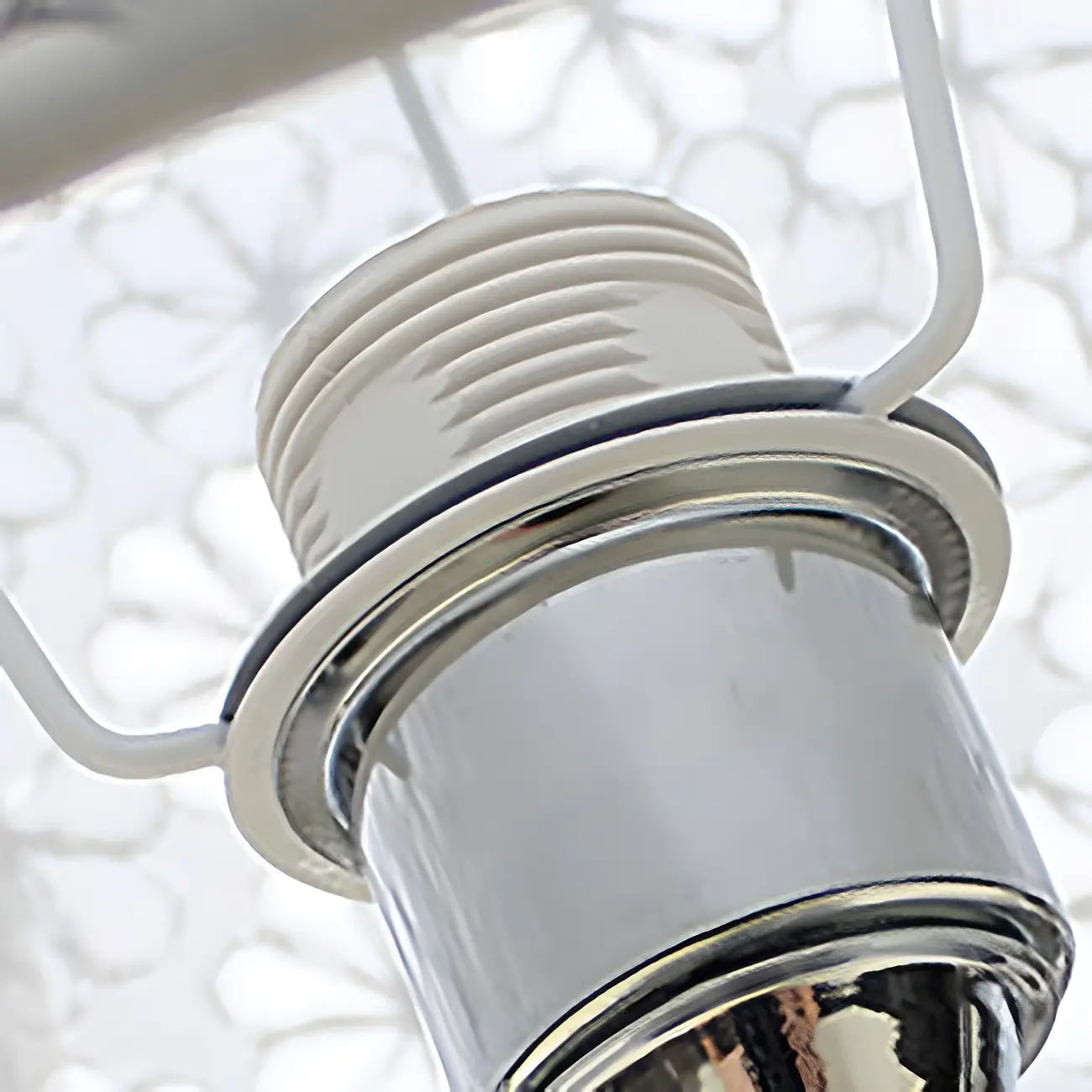 2-Light Silver Swing Arm Fabric Shade Wall Light Image - 12 | homeyfad