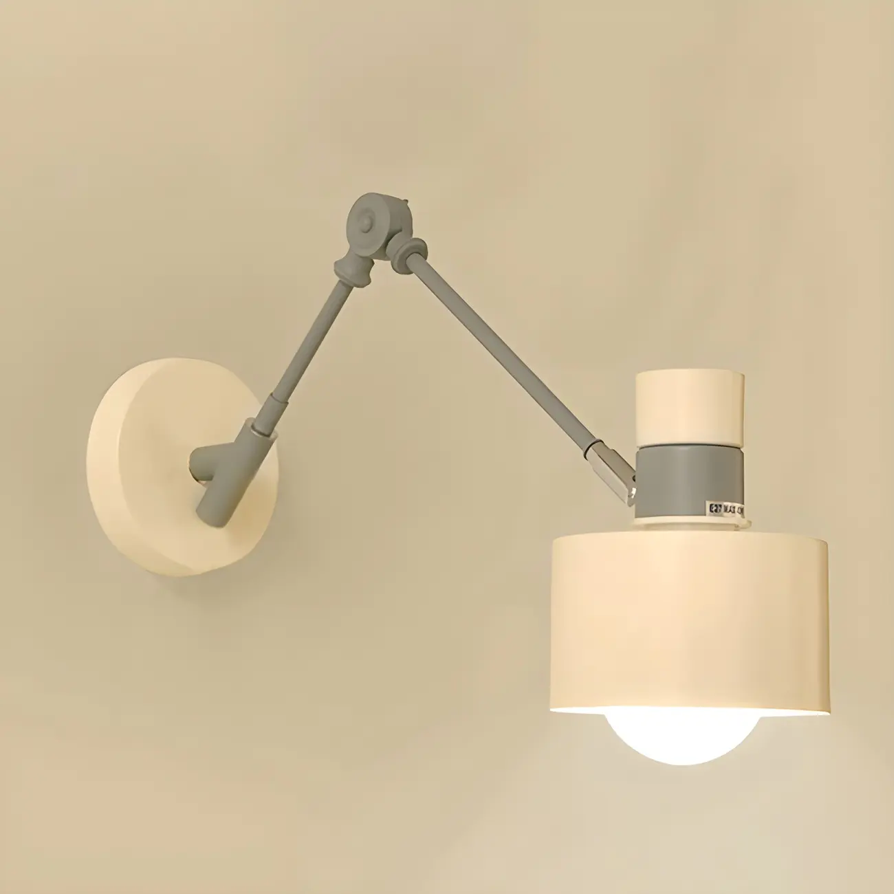 Modern Wood Metal Swing Arm Wall Light Image - 5 | homeyfad