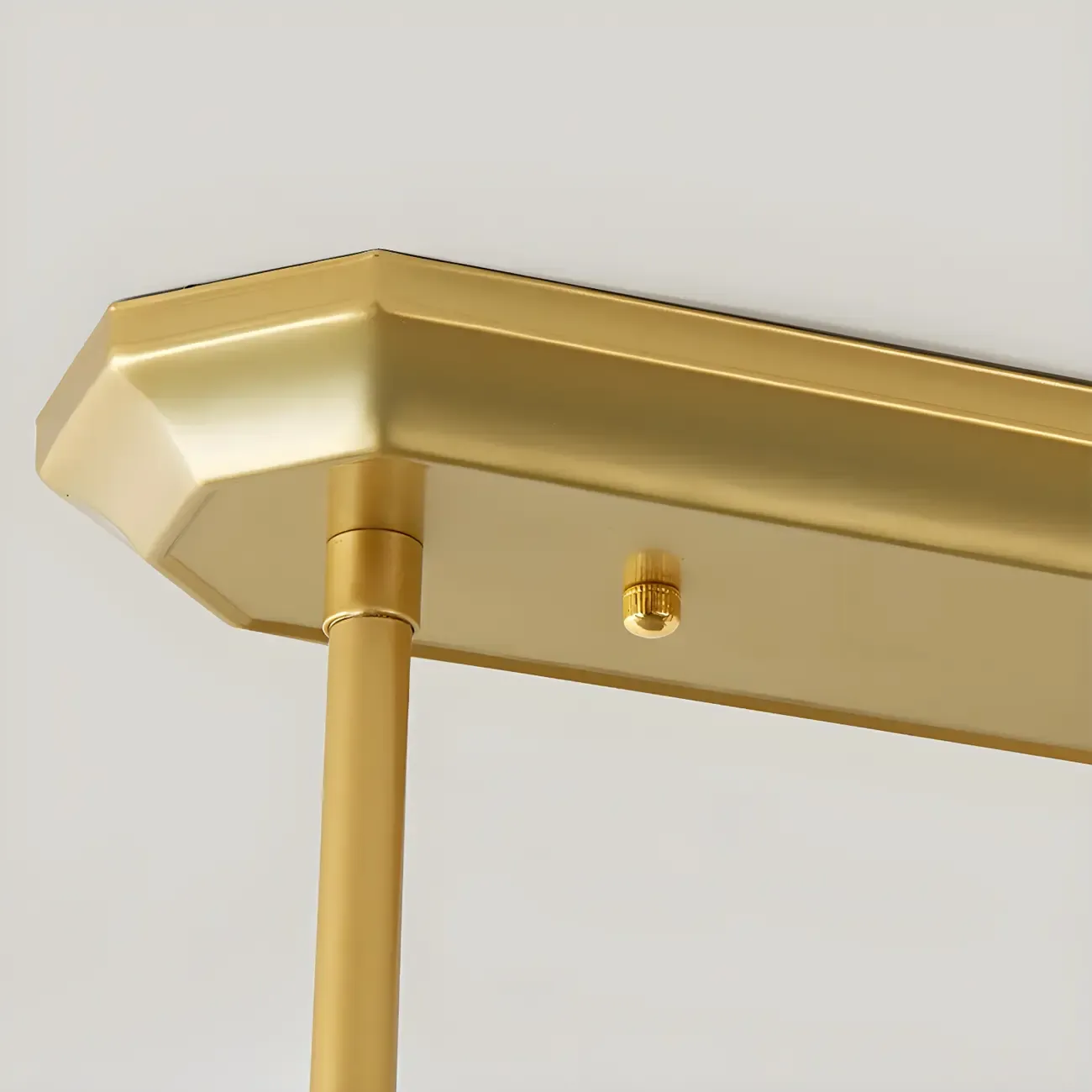 Luxury Crystal Gold Rectangle Island Pendant Light Image - 12