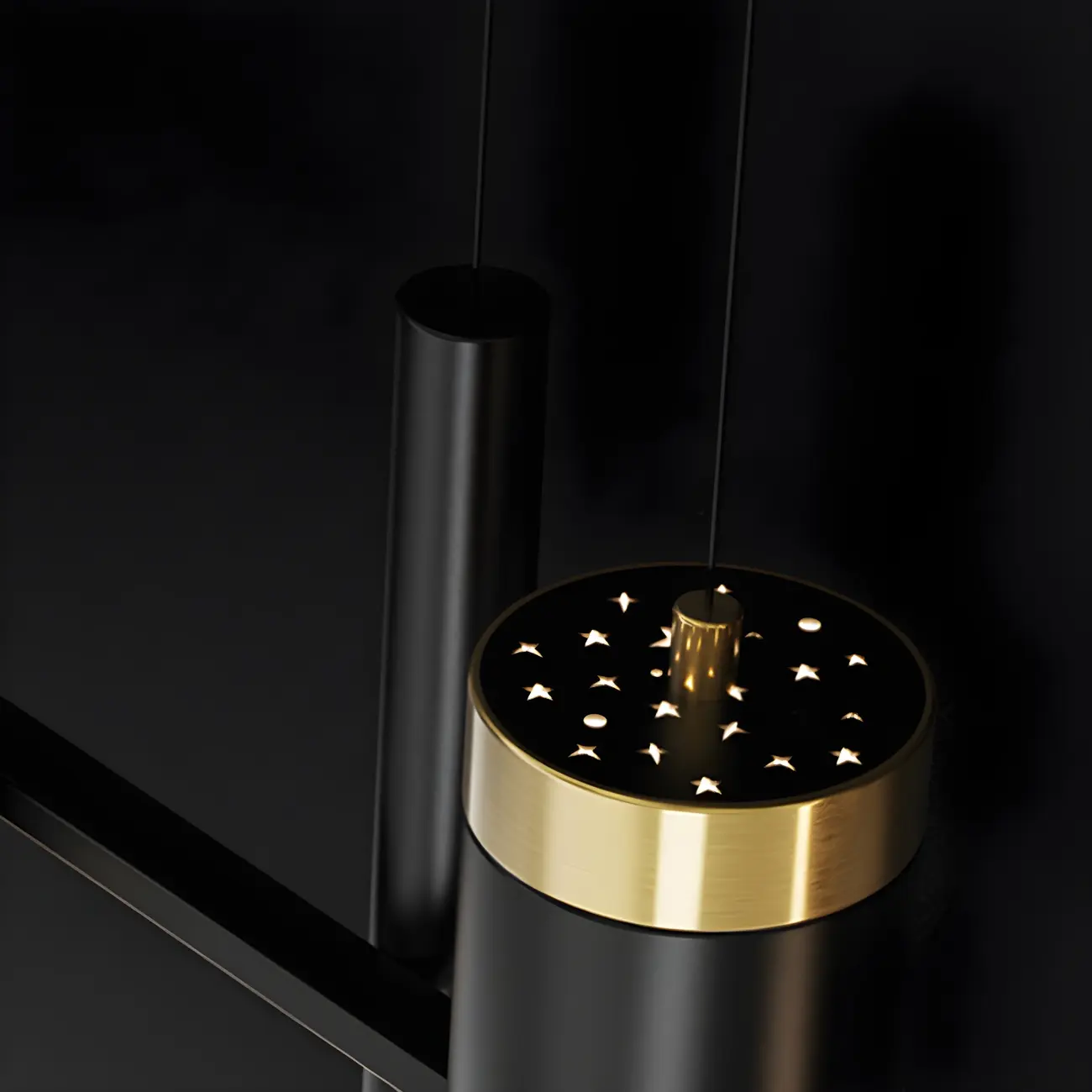 Trendy Modern Metal Cylinder Multi-Light Pendant Image - 10 | homeyfad