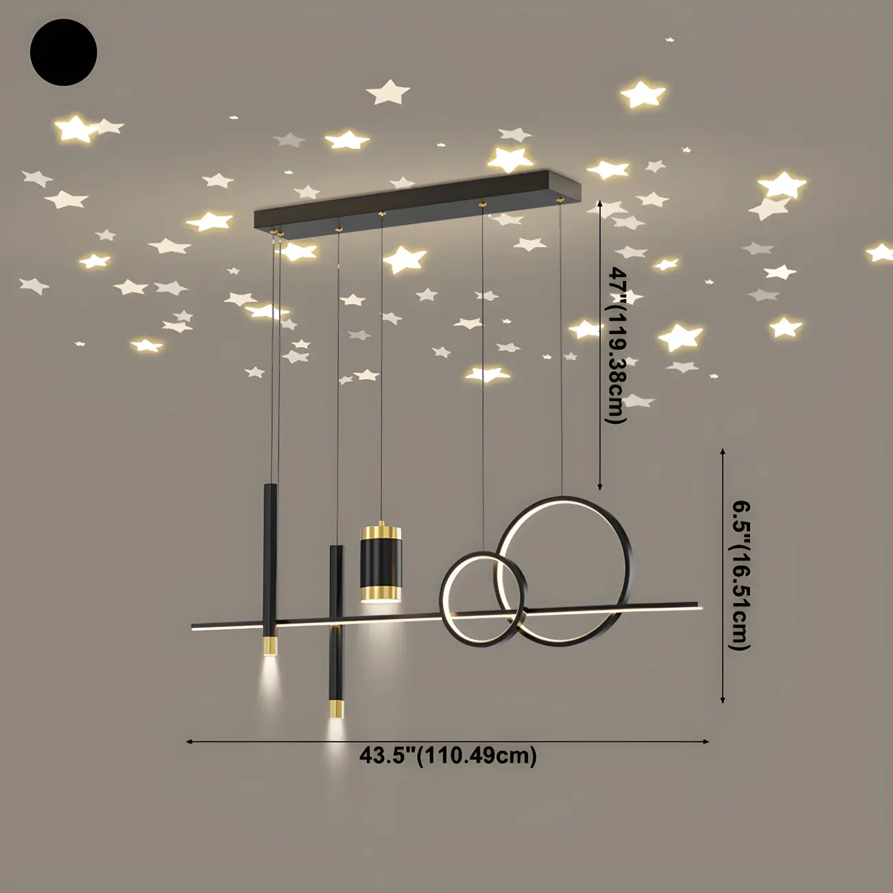 Trendy Modern Metal Cylinder Multi-Light Pendant Image - 18 | homeyfad