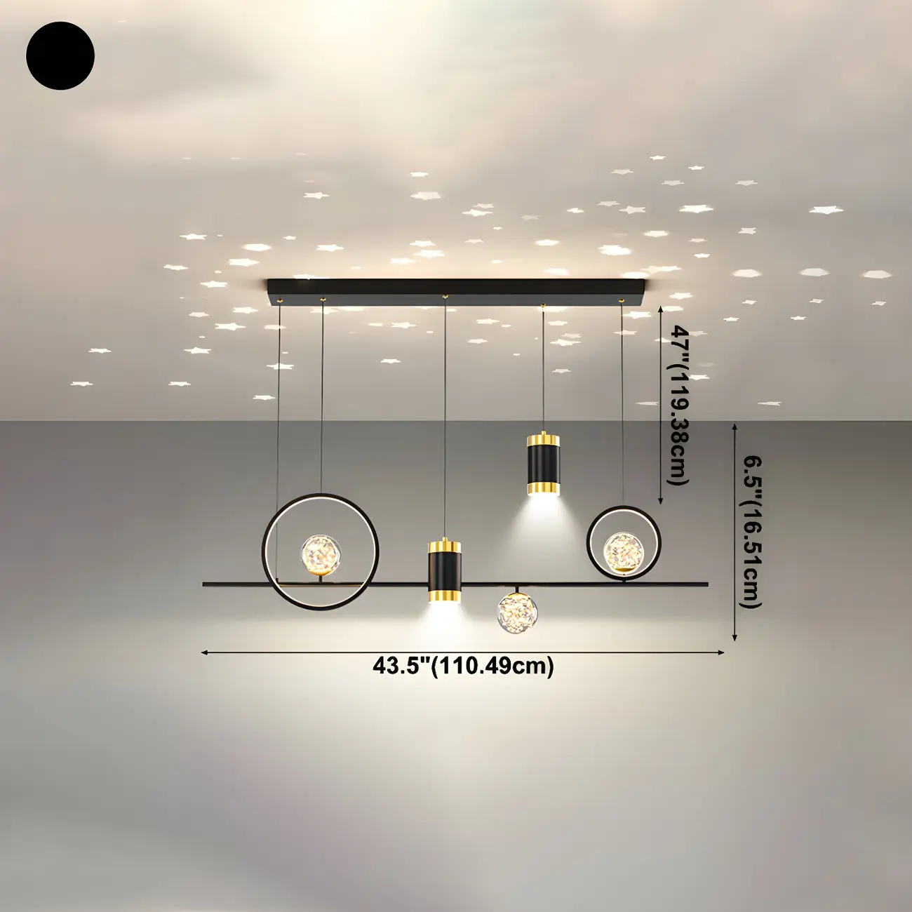 Trendy Modern Metal Cylinder Multi-Light Pendant Image - 20 | homeyfad