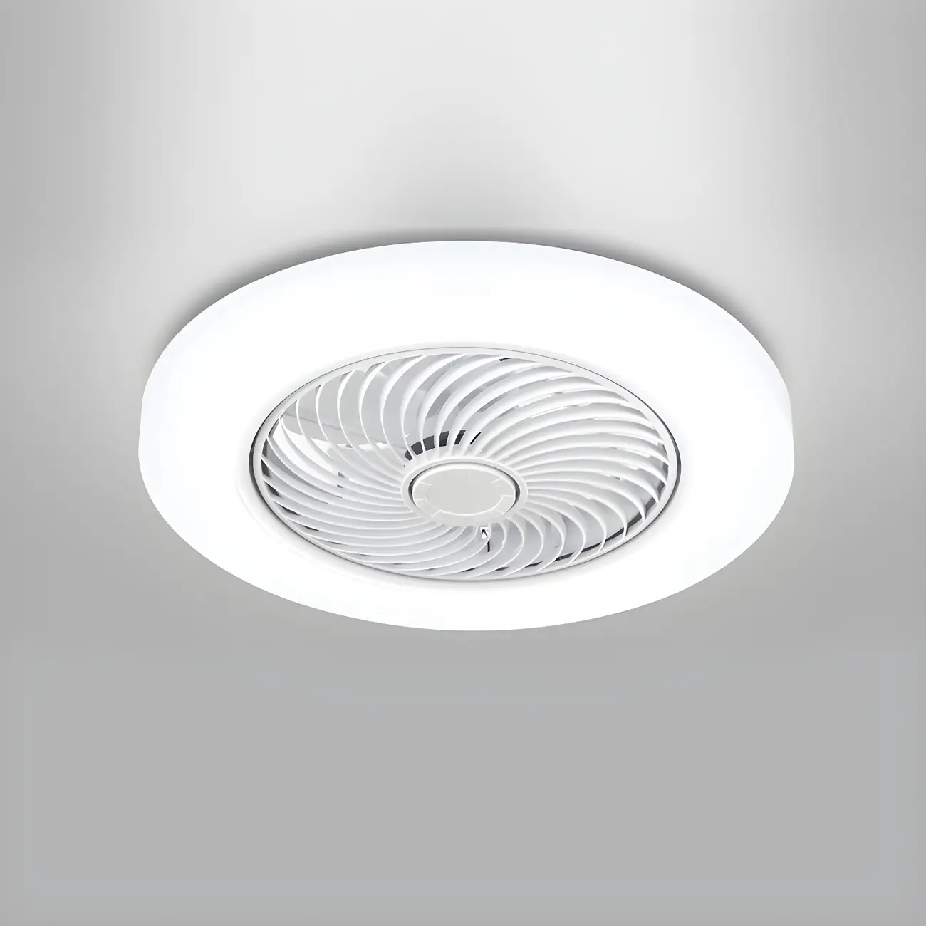 Modern Flush Mount Ceiling Fan with Light 3-Speed for Living Room | homeyfad