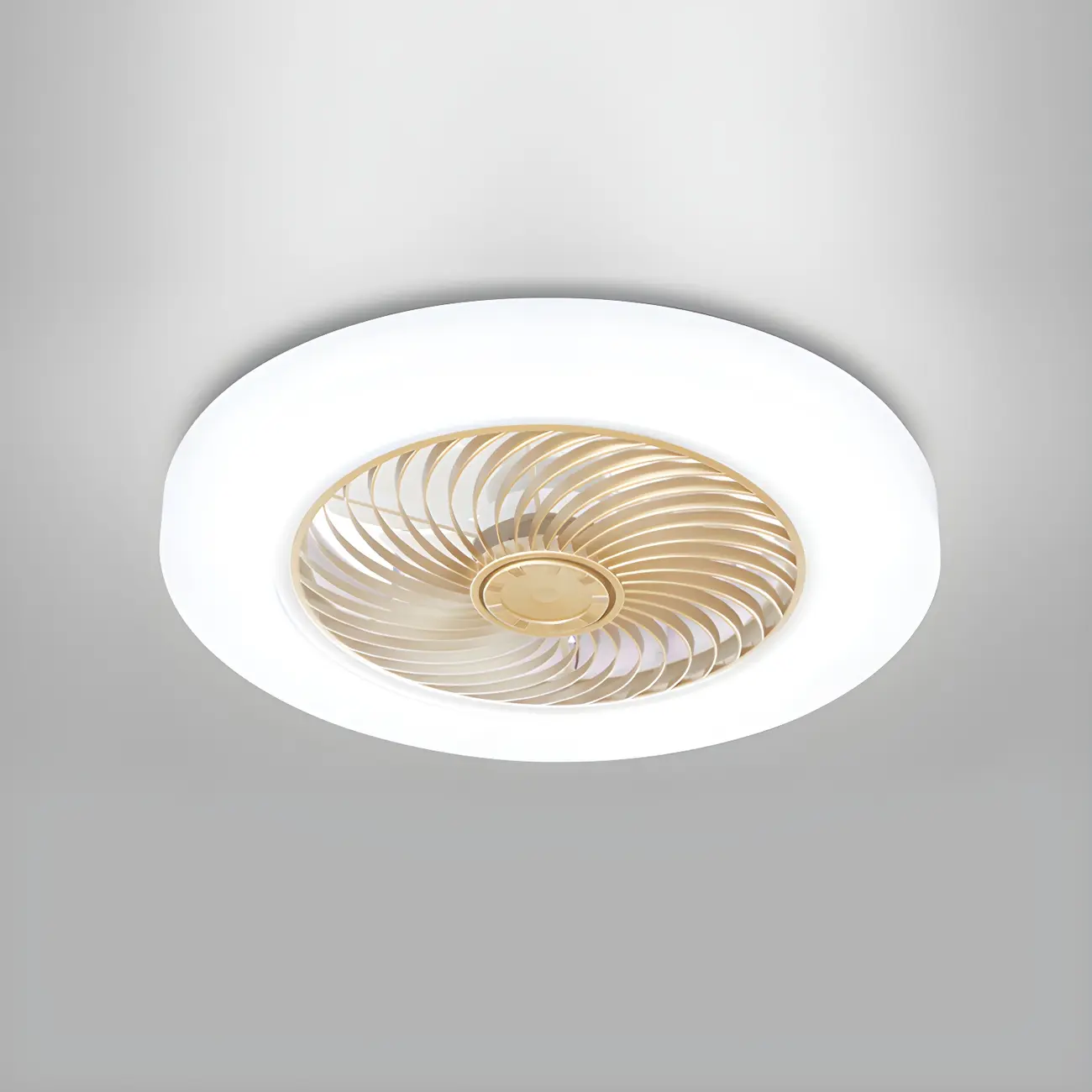 Modern Flush Mount Ceiling Fan with Light 3-Speed for Living Room | homeyfad
