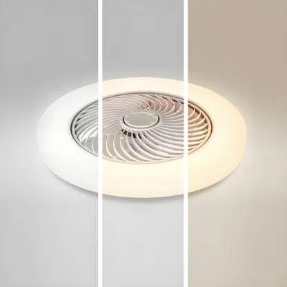 Modern Flush Mount Ceiling Fan with Light 3-Speed for Living Room