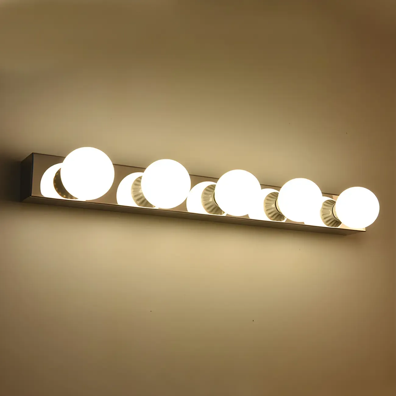 Contemporary Globe Vanity Light Multi Bulb Bathroom Fixture Image - 1