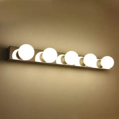 Contemporary Globe Vanity Light Multi Bulb Bathroom Fixture Image - 1