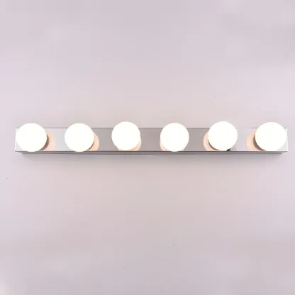 Contemporary Globe Vanity Light Multi Bulb Bathroom Fixture Image - 7