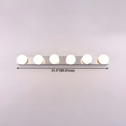 Contemporary Globe Vanity Light Multi Bulb Bathroom Fixture Image - 13