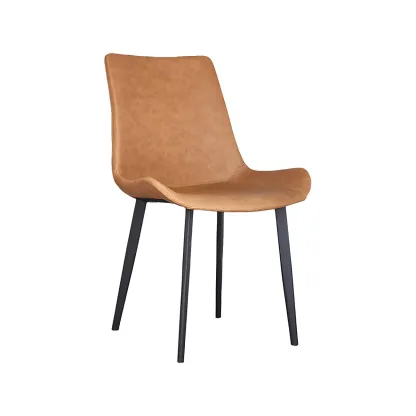 Industrial Upholstered Arm Chair with Metal Frame Image - 7