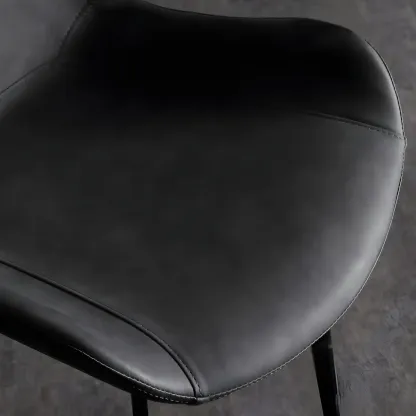 Industrial Upholstered Arm Chair with Metal Frame Image - 8