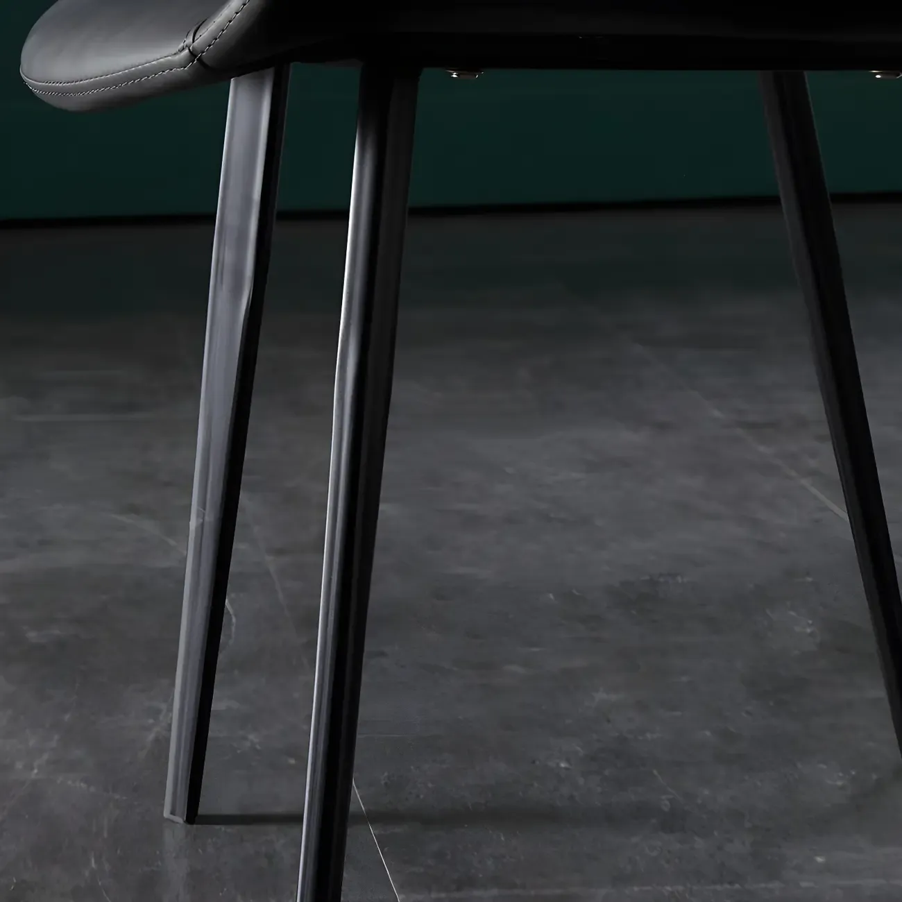 Industrial Upholstered Arm Chair with Metal Frame Image - 9