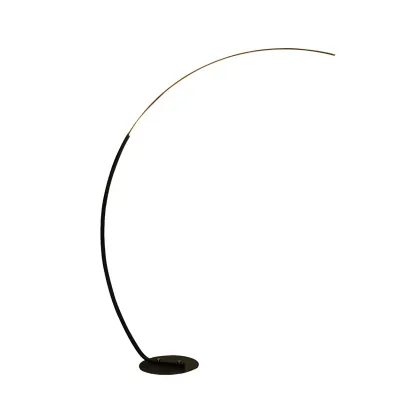 Stylish Silica Gel Metal Linear Arc LED Floor Lamp Image - 8