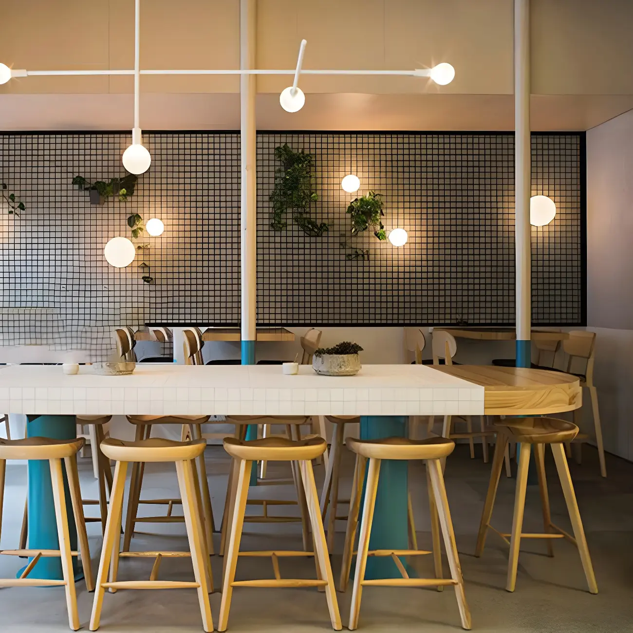 Counter Height Backless Wooden Industrial Bar Stools Image - 3 | homeyfad