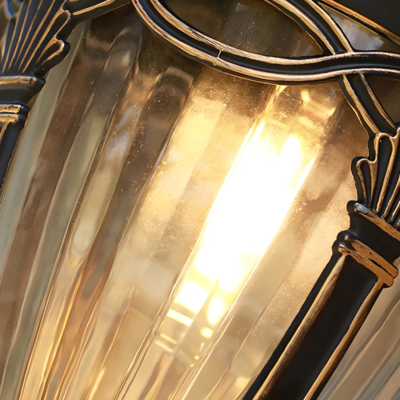 Waterproof Vintage Outdoor Bronze Wall Lantern Sconce  Image - 8 | homeyfad