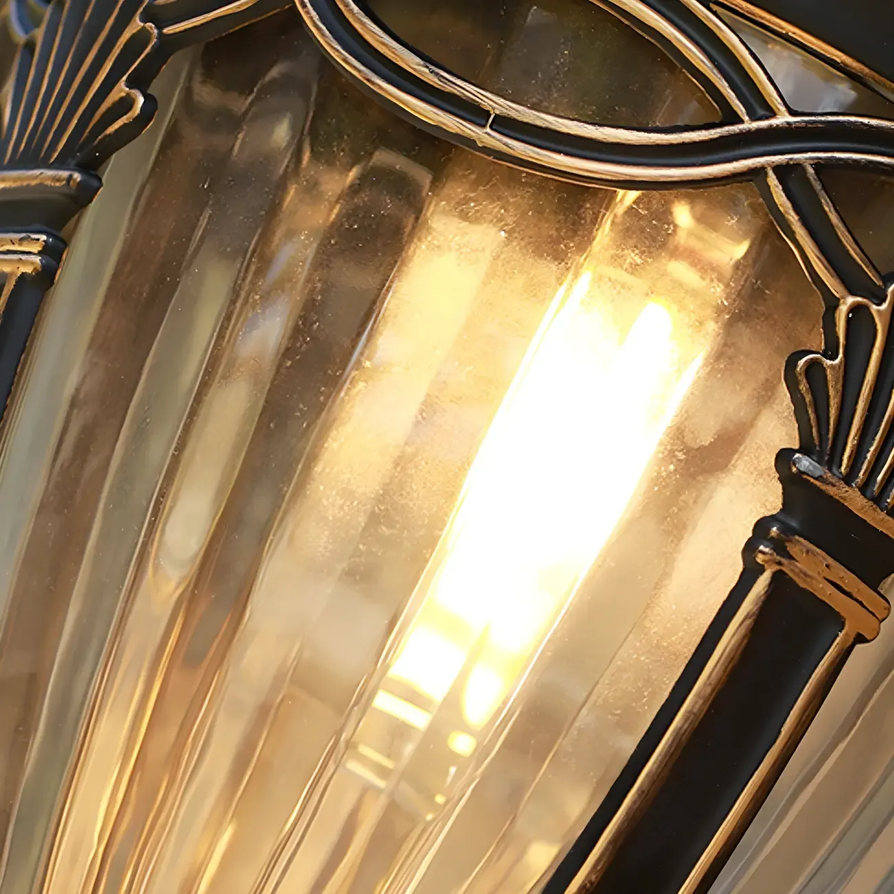 Waterproof Vintage Outdoor Bronze Wall Lantern Sconce  Image - 8